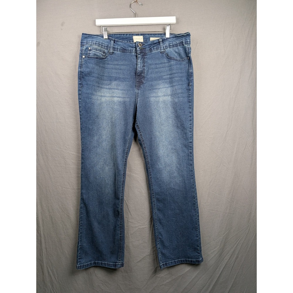 Angels Forever Young Everflex Curvy Bootcut Jeans Blue 18W Medium‎ Wash Stretch